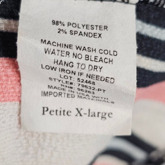 Business Casual Workwear Office Modern Chic Blouse Top Tiffany & Grey Petite XL - Picture 6 of 8